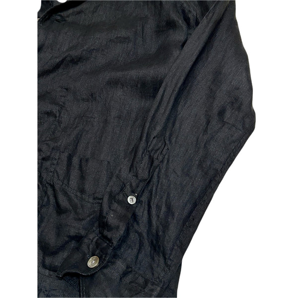 Salvatore Piccolo "Shirt Jacket / Black Linen" made in Italy