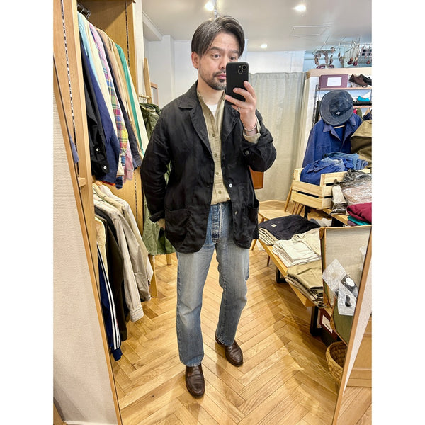 Salvatore Piccolo "Shirt Jacket / Black Linen" made in Italy