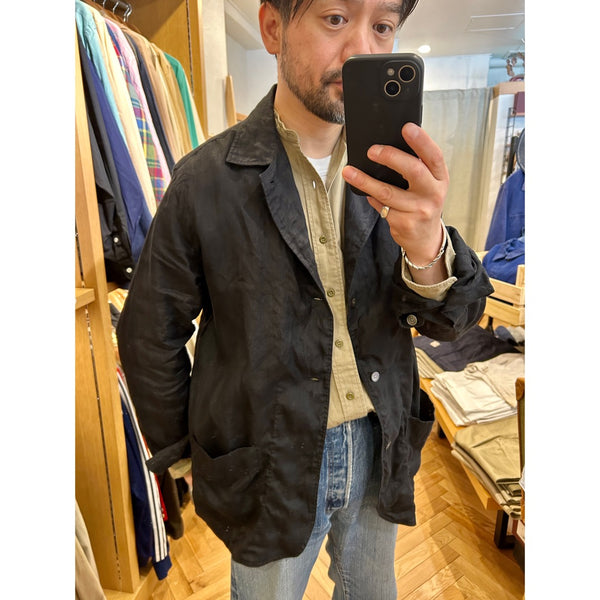 Salvatore Piccolo "Shirt Jacket / Black Linen" made in Italy