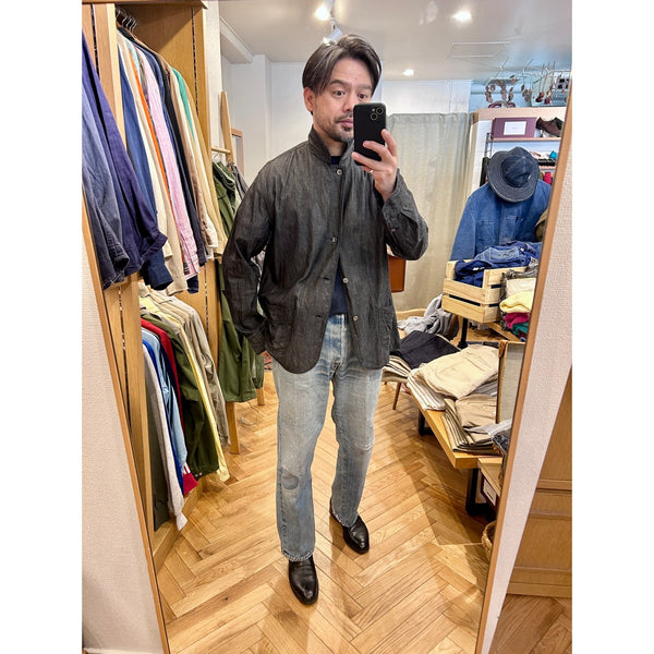Salvatore Piccolo "Shirt Jacket / Black Chambray" made in Italy