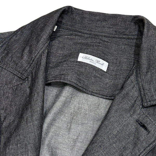 Salvatore Piccolo "Shirt Jacket / Black Chambray" made in Italy