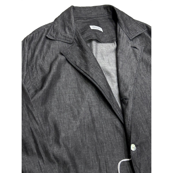 Salvatore Piccolo "Shirt Jacket / Black Chambray" made in Italy