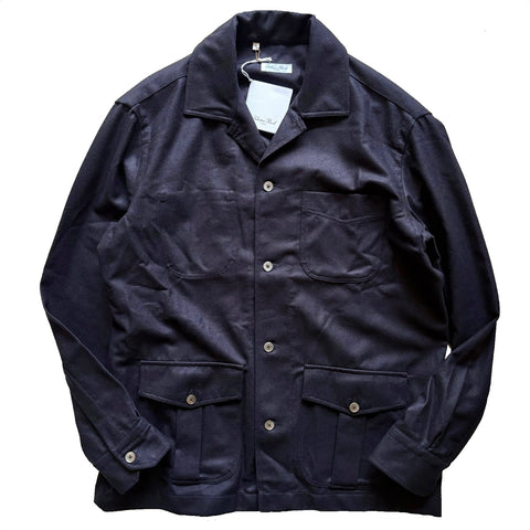 Salvatore Piccolo "Wool Flannel Work Jacket" made in Italy