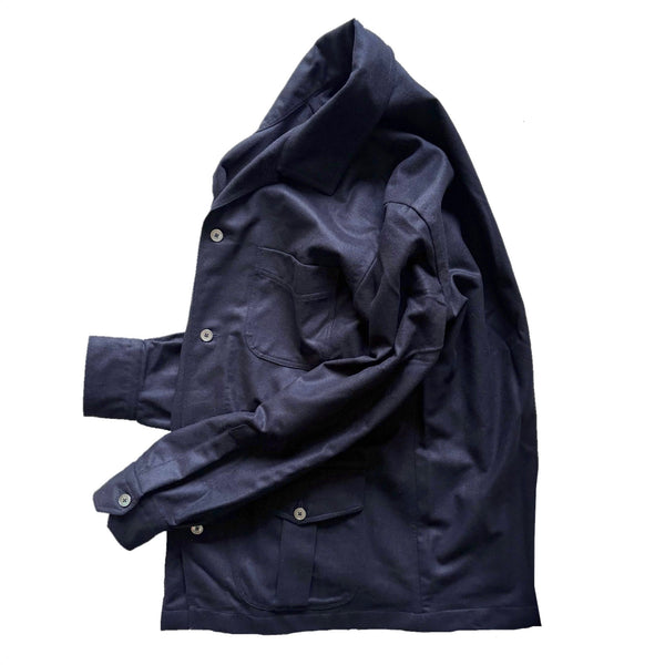 Salvatore Piccolo "Wool Flannel Work Jacket" made in Italy