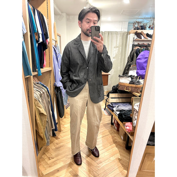 Salvatore Piccolo "Black Chambray Shirt Jacket" made in ITALY