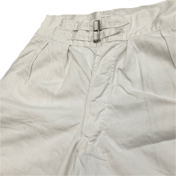 50s Vintage Royal Navy White Drill Short