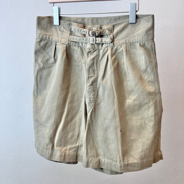 40-50s Vintage "Sabre" British Army Style Khaki Drill Shorts