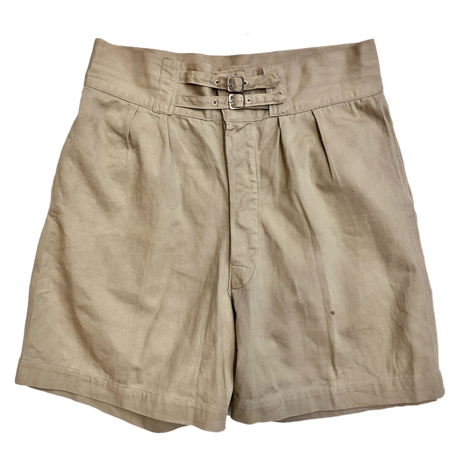 40-50s Vintage "Sabre" British Army Style Khaki Drill Shorts