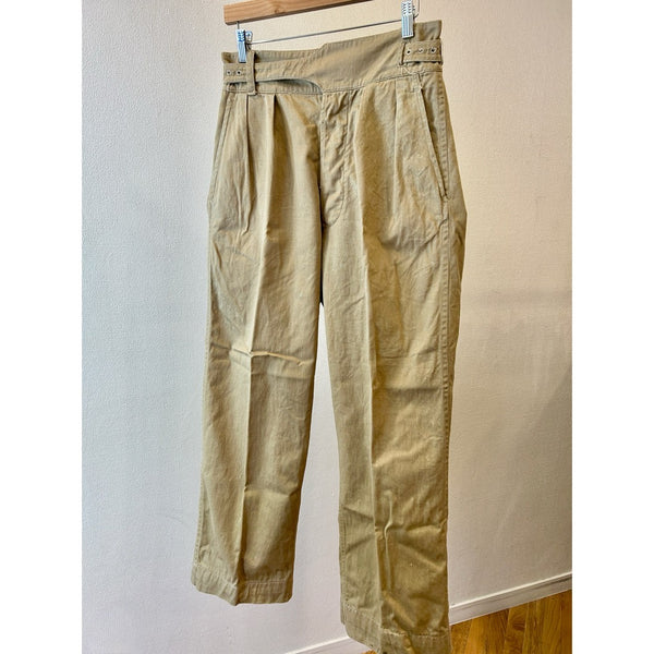50s Vintage British Army 1949 Pattern Khaki Drill Trousers