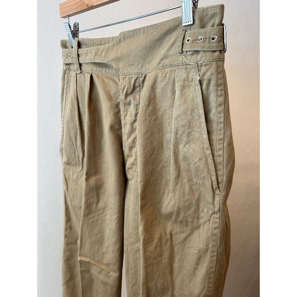 50s Vintage British Army 1949 Pattern Khaki Drill Trousers