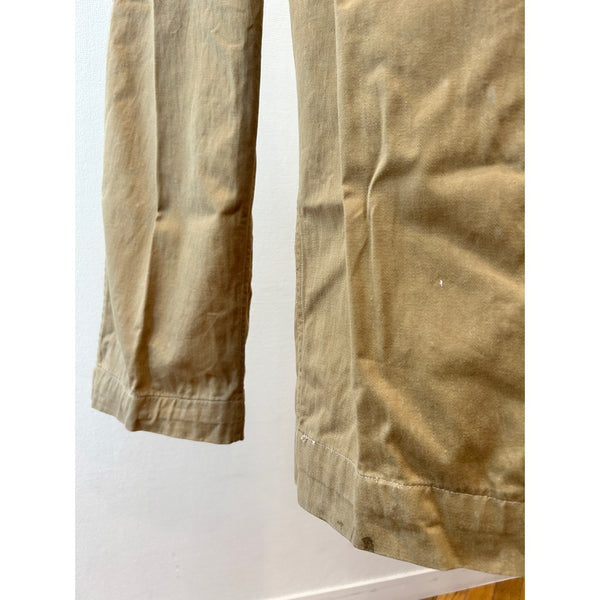 50s Vintage British Army 1949 Pattern Khaki Drill Trousers