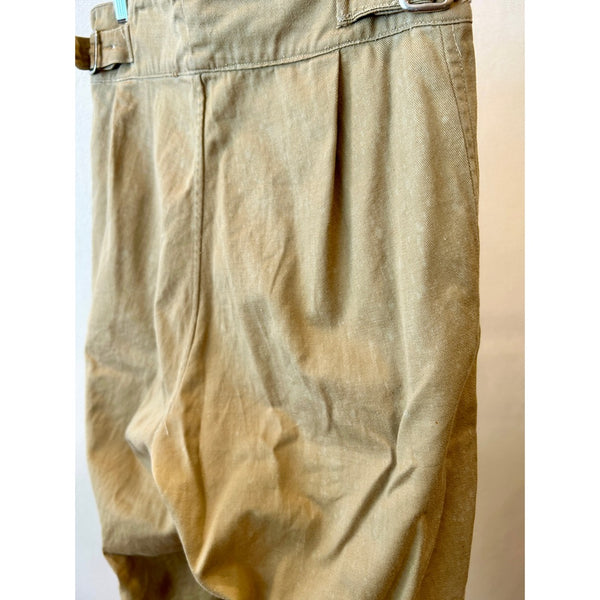 50s Vintage British Army 1949 Pattern Khaki Drill Trousers