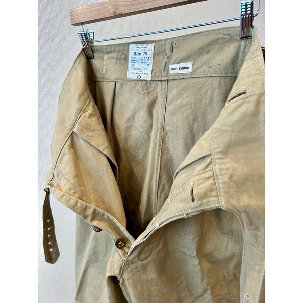 50s Vintage British Army 1949 Pattern Khaki Drill Trousers