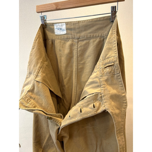 60s Vintage British Army "Airmen" Khaki Drill Trousers