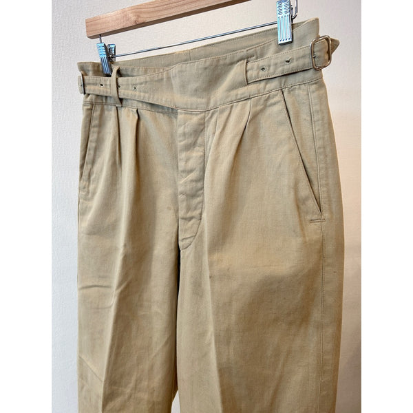 60s Vinatge British Army "Bespoke" Khaki Drill Trousers