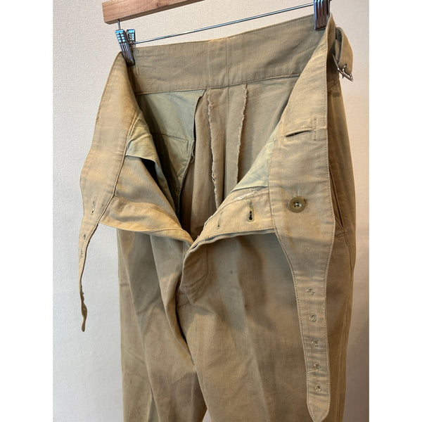 60s Vinatge British Army "Bespoke" Khaki Drill Trousers