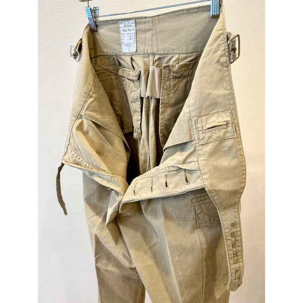 50s Vintage British Army 1950 Pattern Khaki Drill Trousers
