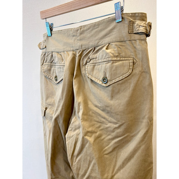 50s Vintage British Army 1950 Pattern Khaki Drill Trousers