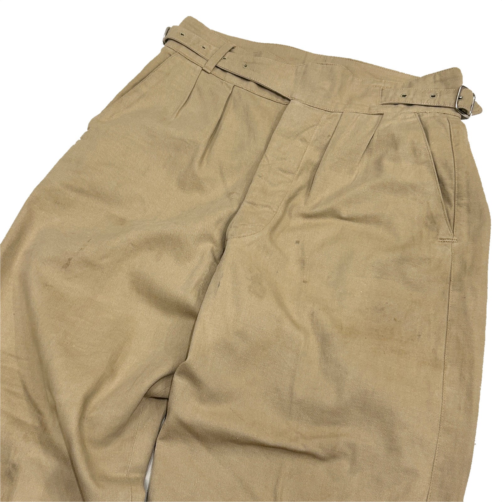 60s Vinatge British Army "Bespoke" Khaki Drill Trousers