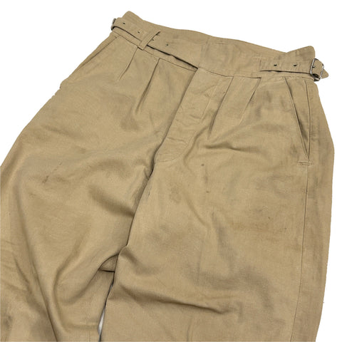 60s Vinatge British Army "Bespoke" Khaki Drill Trousers