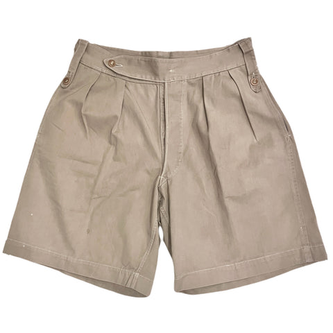 40-50s Vintage British Army Khaki Drill Shorts