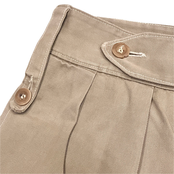 40-50s Vintage British Army Khaki Drill Shorts