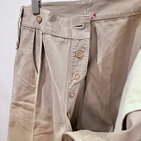 40-50s Vintage British Army Khaki Drill Shorts