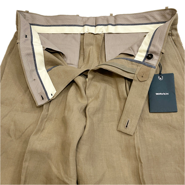 Berwich "Ardbeg" Linen Trousers Made in Italy