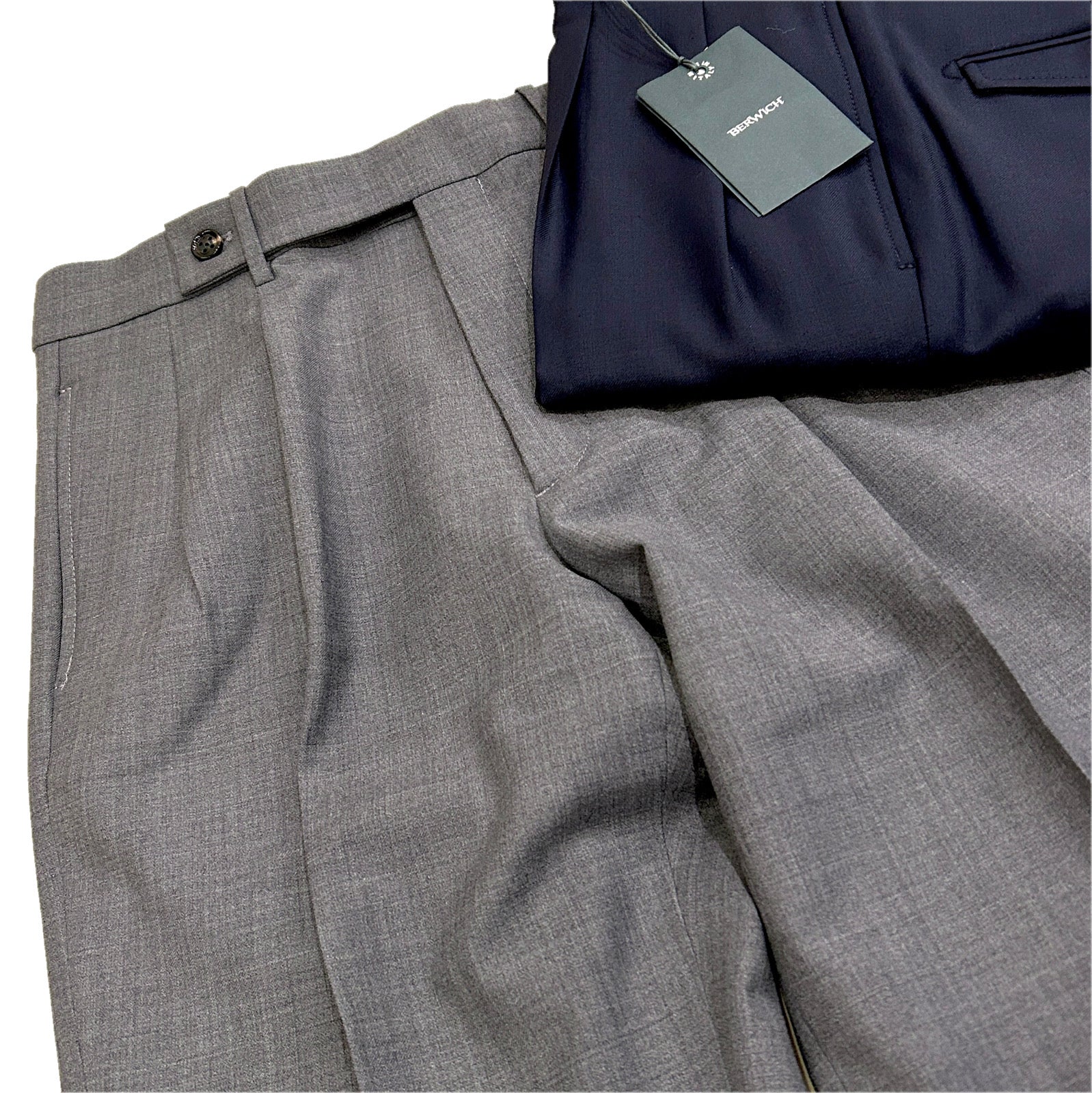 Berwich "Ardbeg" Wool Stretch Trousers Made in Italy