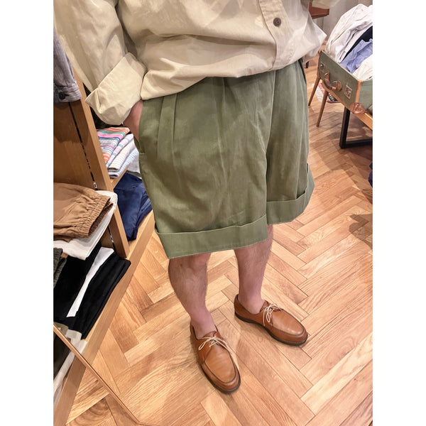 50s Vintage British Army Jungle Green Shorts