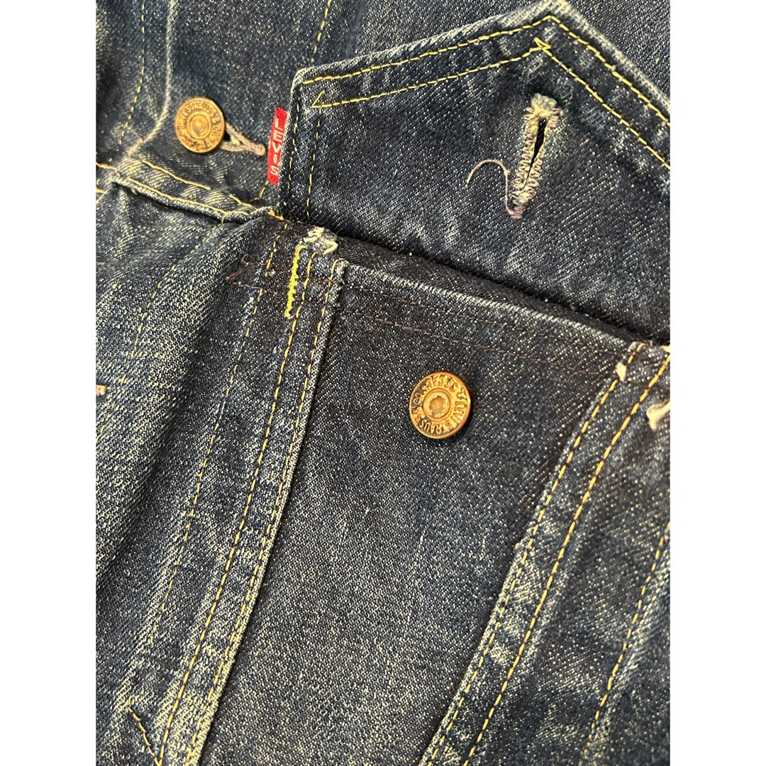 60s Vintage LEVI's 557 3rd Denim Jacket size 38 – Vinson House