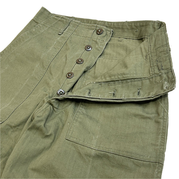 50s Vintage US Army M47 HBT Baker Pants