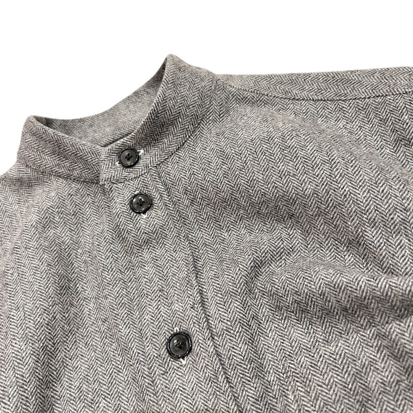 Errico Formicola "Stand Collar Shirt Jacket" made in Italy