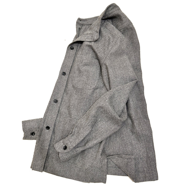 Errico Formicola "Stand Collar Shirt Jacket" made in Italy