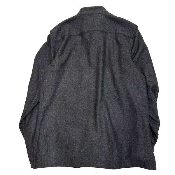 Errico Formicola "Stand Collar Shirt Jacket" made in Italy