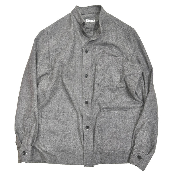 Errico Formicola "Stand Collar Shirt Jacket" made in Italy