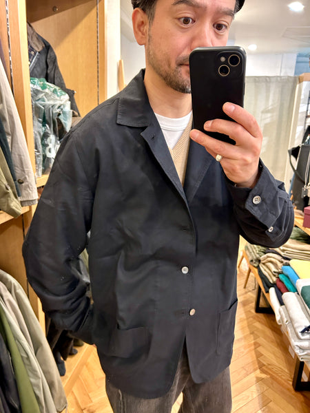 Salvatore Piccolo "Shirt Jacket" made in Italy <Black Cotton light Flannel>