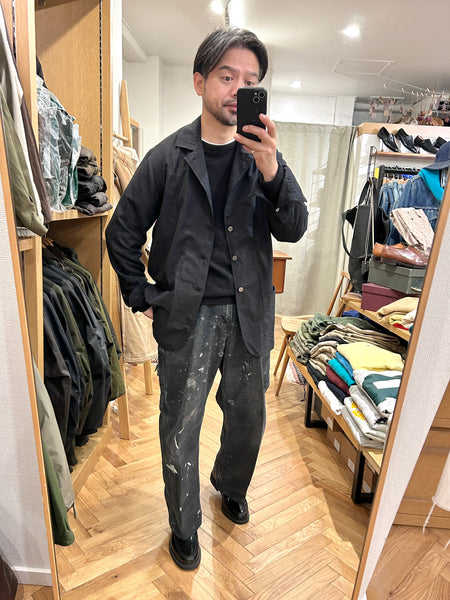 Salvatore Piccolo "Shirt Jacket" made in Italy <Black Cotton light Flannel>