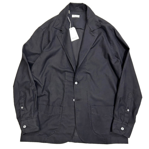 Salvatore Piccolo "Shirt Jacket" made in Italy <Black Cotton light Flannel>