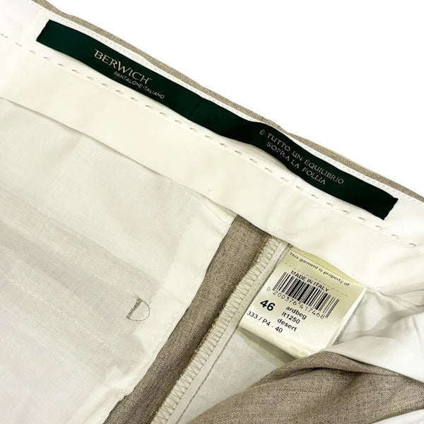 Berwich "Ardbeg" 100% Hemp Trousers Made in Italy