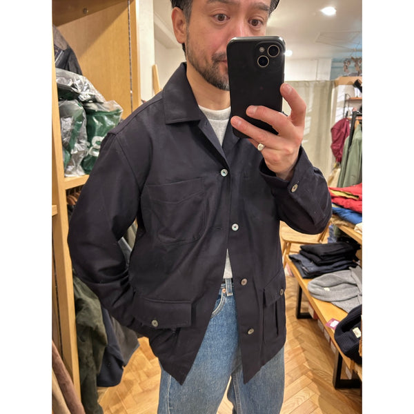 Salvatore Piccolo "Wool Flannel Work Jacket" made in Italy