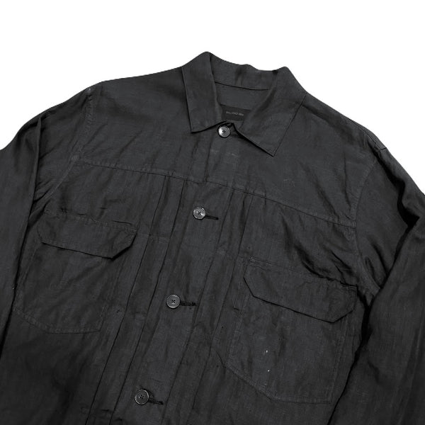 S H Linen Trucker Shirt Jacket made in Japan