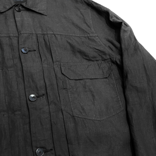 S H Linen Trucker Shirt Jacket made in Japan