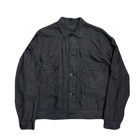 S H Linen Trucker Shirt Jacket made in Japan