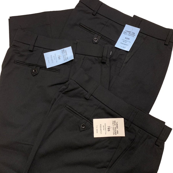 Dead Stock UK Police P/C Twill Pleated Front Trousers made by Turner Virr