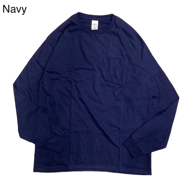 Hanes L/S Crew Neck T-Shirt with Pocket