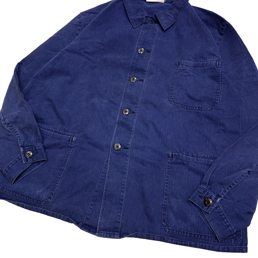 80's Vintage German Military Herringbone Twill Work Jacket