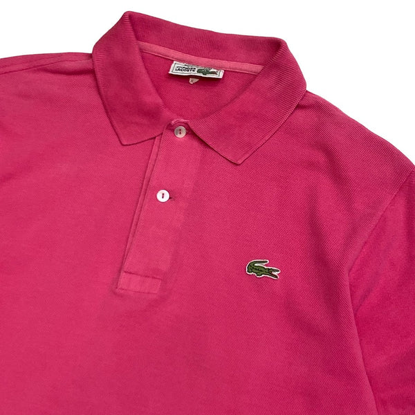 70's Vintage Lacoste "Fuchsia Pink" Polo Shirt Made in France