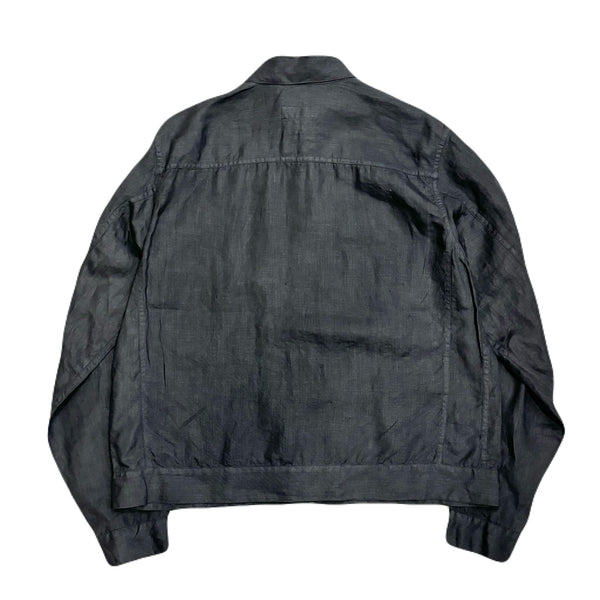 S H Linen Trucker Shirt Jacket made in Japan