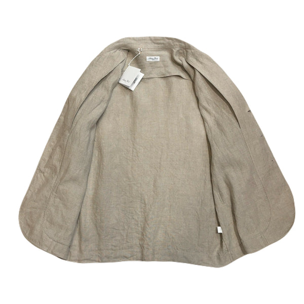 Salvator Piccolo Natural Linen "Shirt Jacket" made in Italy